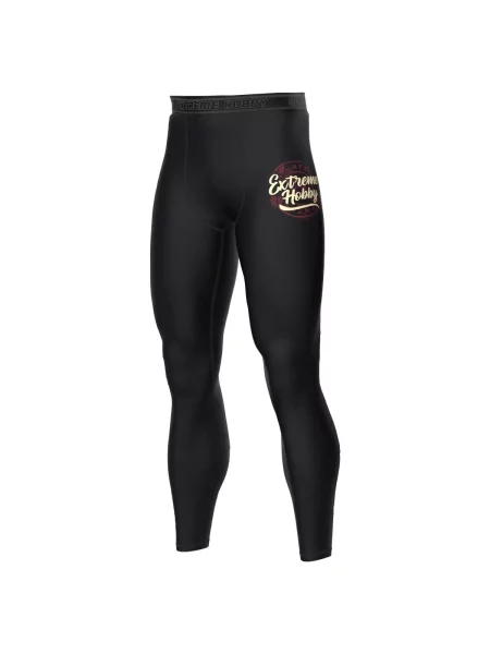 Legginsy sportowe EXTREME HOBBY BADGE czarne