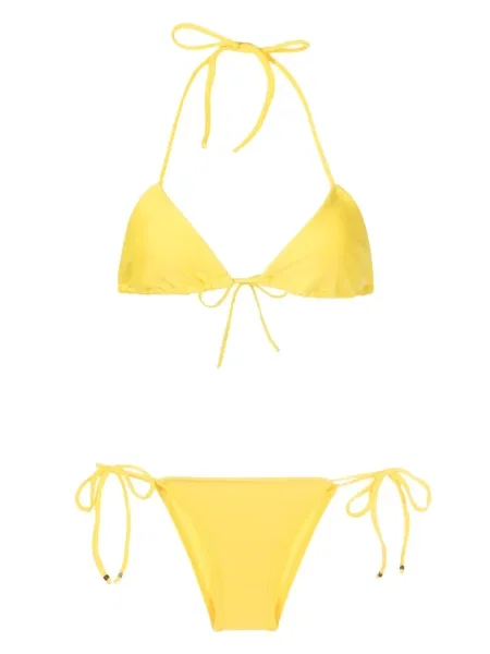 Bikini Amir Slama cu gât halter galben