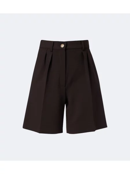 Bermude Max Mara de lână maro