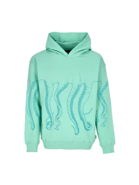 Lekka bluza z kapturem Octopus zielona