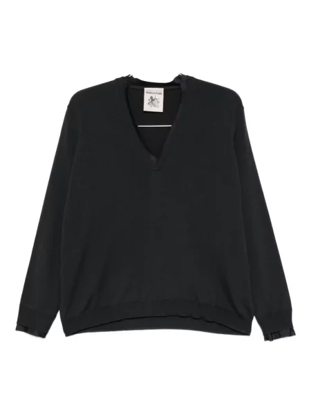 Pulover Semicouture cu decolteu în V gri