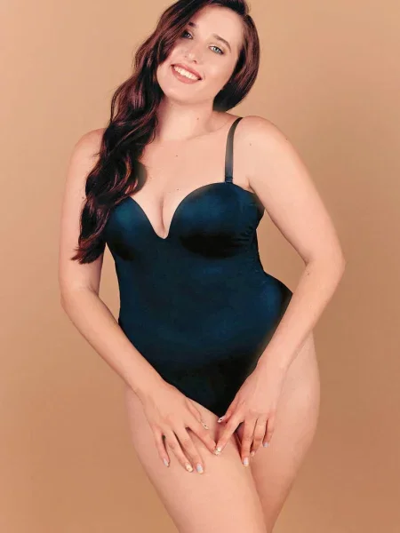 Боди с чашками балконет чорне