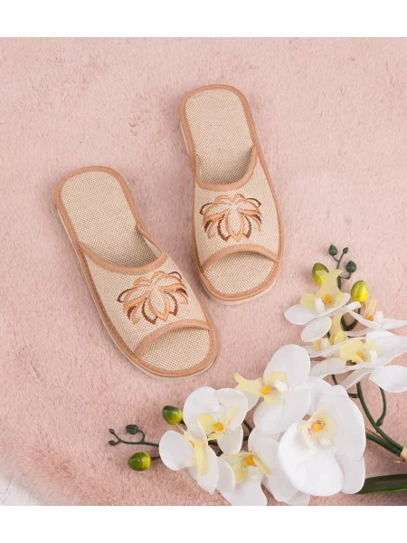 Papuci Natural Style bej