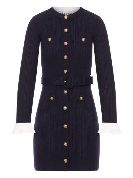 Rochie Self-portrait de costum albastru
