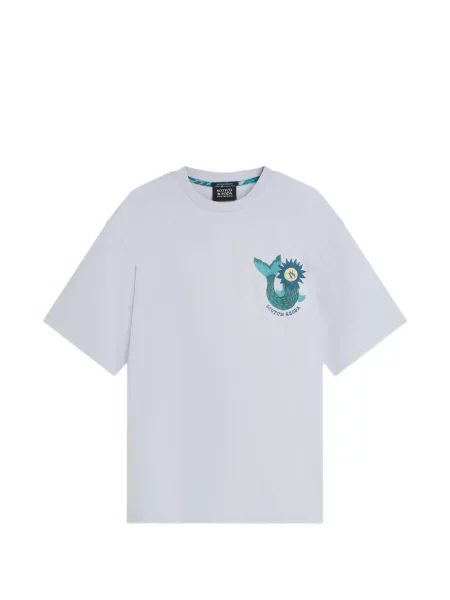 Tricou Scotch & Soda cu imagine gri