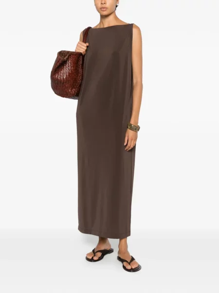 Rochie Issey Miyake fără mâneci maro