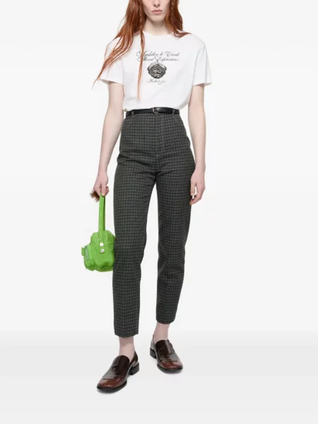 Tricou Acne Studios din jerseu alb
