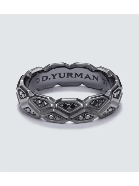 Prstan David Yurman črna