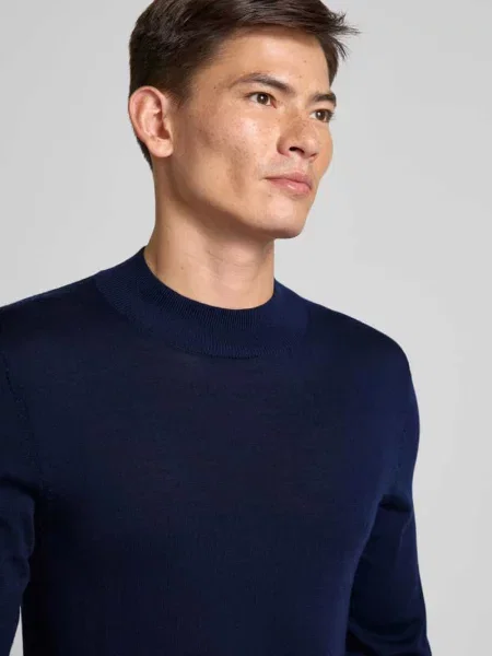 Sweter z dzianiny ze stójką model ‘TRAY’ Selected Homme