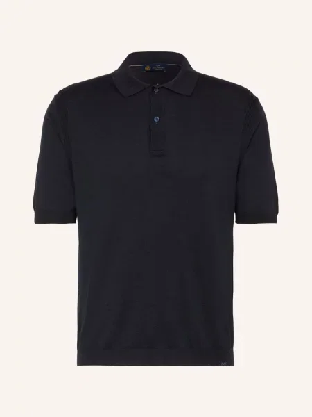 Paul & Shark Pletené Polo Tričko S Hedvábím tmavě modrá