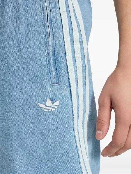 Pantaloni Adidas cu dungi alergare albastru