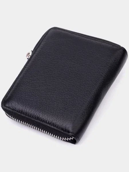 ST Leather Accessories Гаманець Шкіра чорний