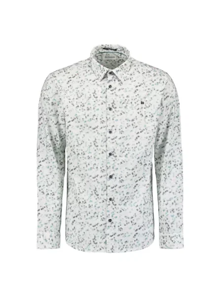 No Excess Košile azurová modrá / šedá / přírodní bílá