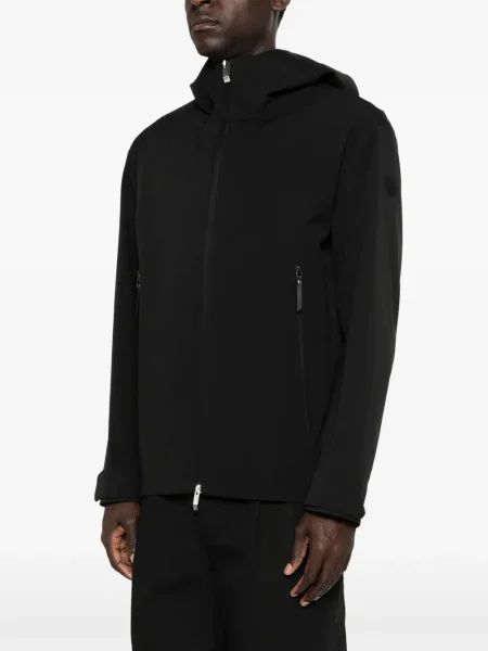 Geacă Moncler cu glugă negru