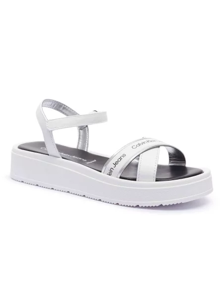 Calvin Klein Jeans Szandál bőr hozzáadásával