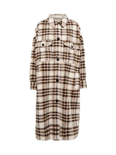 Palton Marant Etoile de lână în carouri