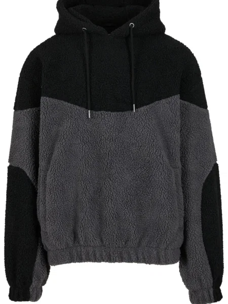 Urban Classics Pulover Weavy temno siva črna