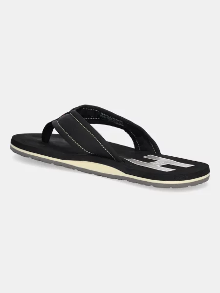 Žabky Tommy Hilfiger TH H PADDED BEACH SANDAL černá