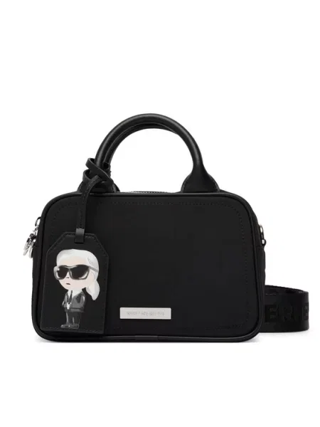Karl Lagerfeld crossbody torbica IKON črna
