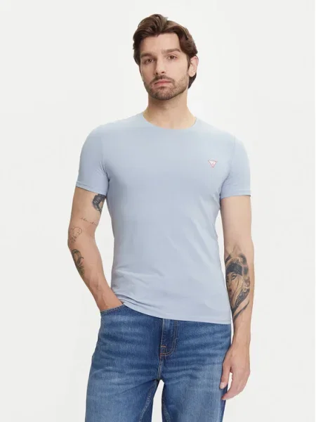 Тениска Guess светлосиньо