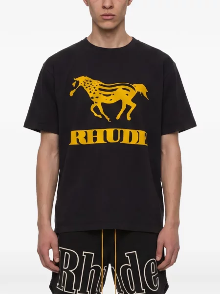 Tricou Rhude cu imagine negru