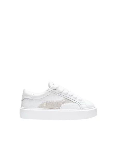 Sneakersy Reternity skórzane białe