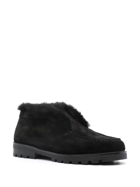 Zomšinės loaferiai Santoni juoda
