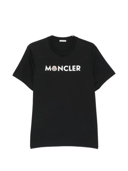 Koszulka Moncler z nadrukiem niebieska
