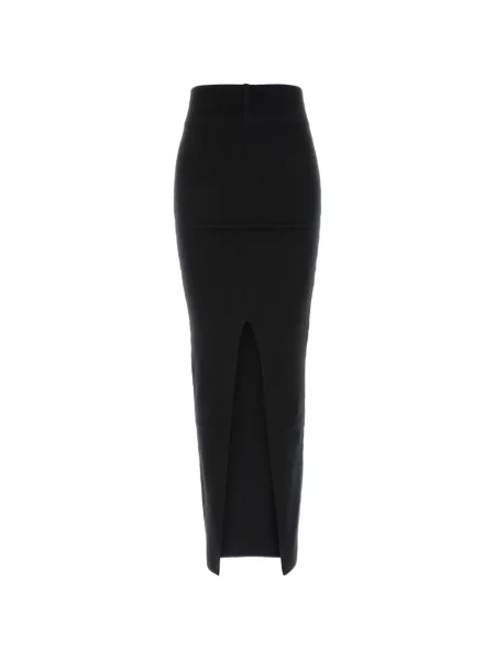 Fusta maxi Rick Owens tricotate negru