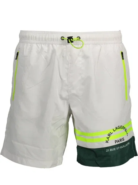 Plavalne hlačke Karl Lagerfeld Beachwear bela