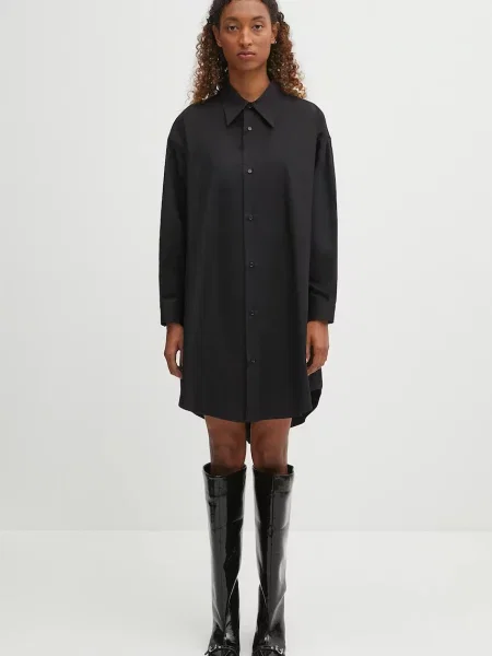 Maison Margiela rochie din mini oversize negru