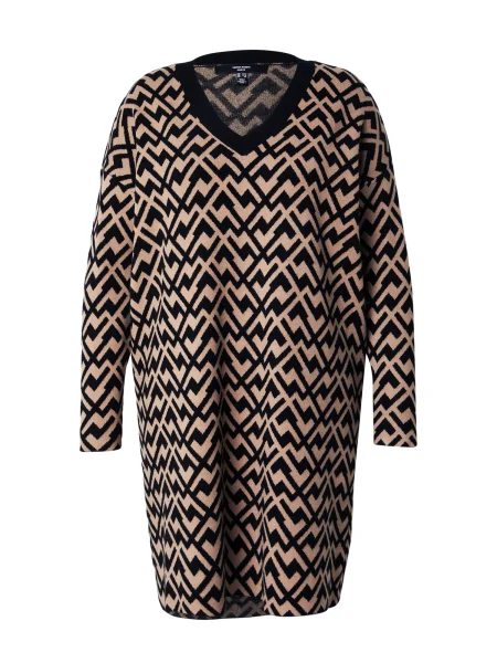 Vero Moda Curve Rochie tricotat VMCARIA bej negru