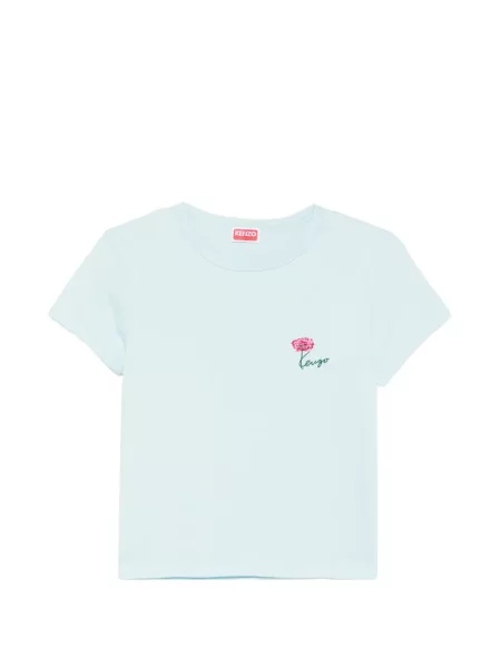 Tricou Kenzo cu model floral albastru