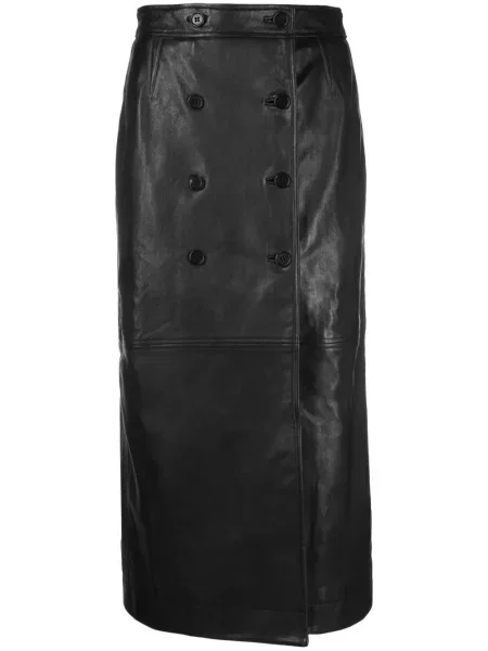 Fustă din piele Alberta Ferretti