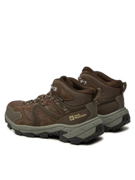 Trekové boty Jack Wolfskin Vojo Tour Lt Texapore Mid cold coffee hnědé