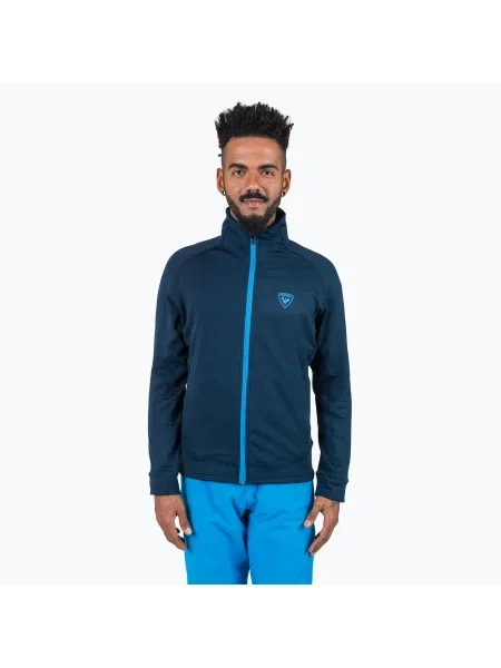Férfi Rossignol Blackside Fleece Fz melegítőfelső sötét navy. Méret: M sötétkék