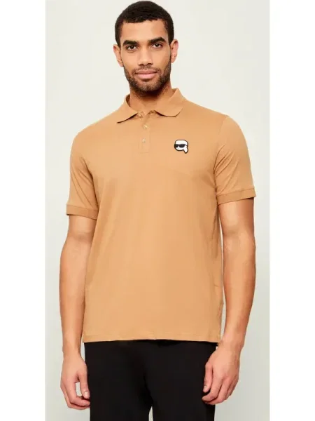 KARL LAGERFELD Tricou polo bej