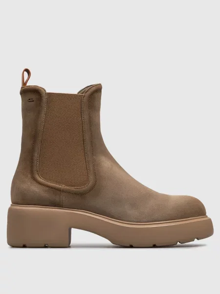 Замшеві челсі Santoni бежеві