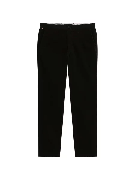 Pantaloni Tommy Hilfiger de catifea cord negru