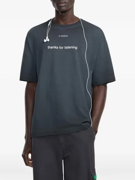 Tricou Flâneur cu imagine gri