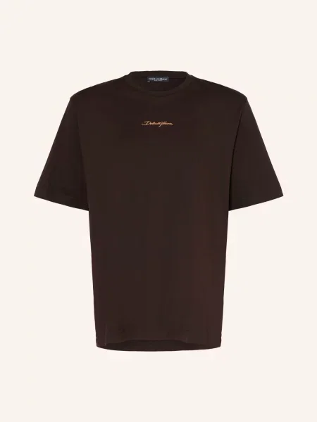 Dolce & Gabbana Tričko tmavě / velbloudí hnědá