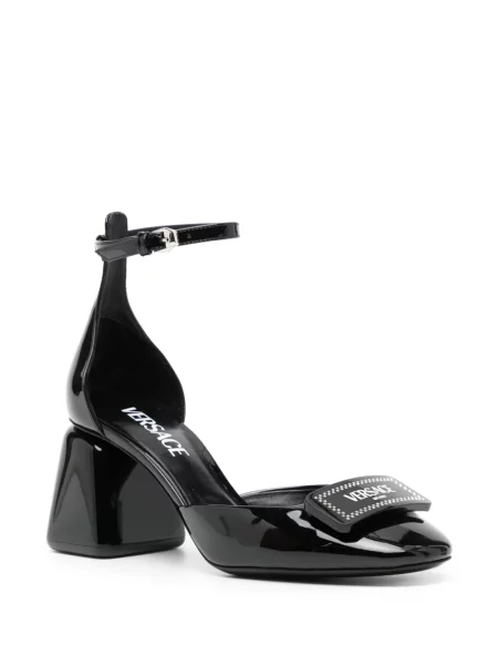 Pantofi cu toc Versace din piele negru