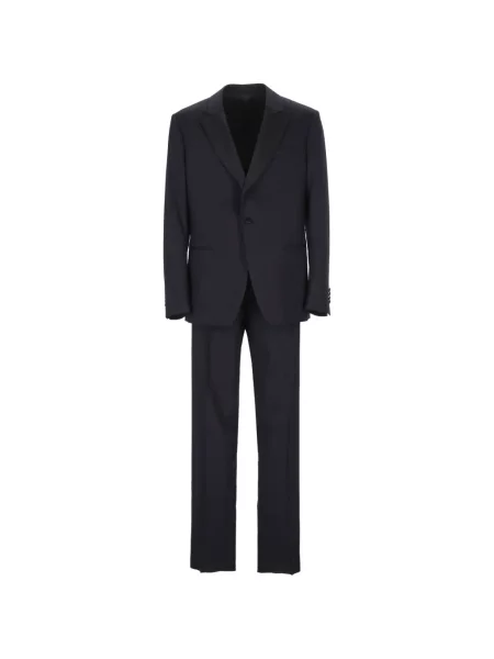 Costum Lardini cu rever albastru