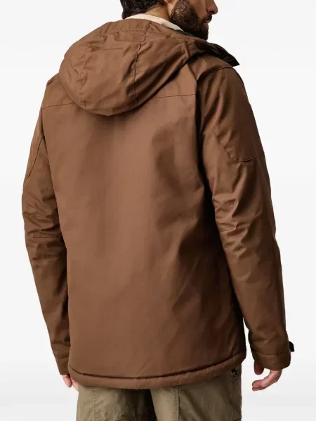 Geacă Fjallraven cu glugă maro