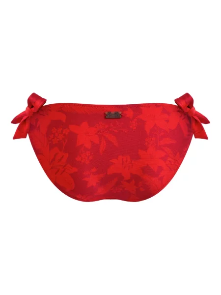 Bikini Vilebrequin cu model floral roșu