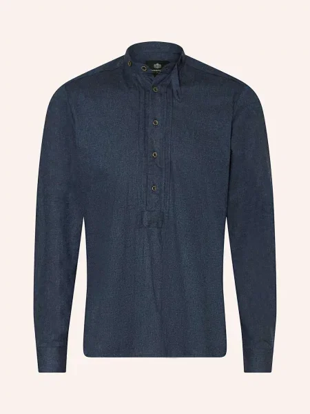 Hammerschmid Krojová Košile Slim Fit Se Stojáčkem tmavě modrá