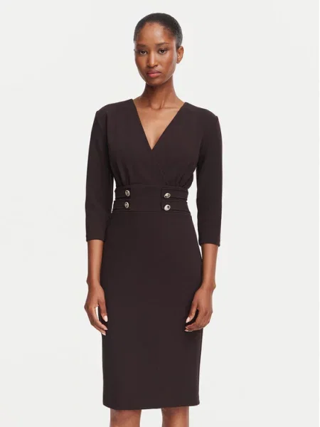 Rinascimento Rochie cocktail închis maro
