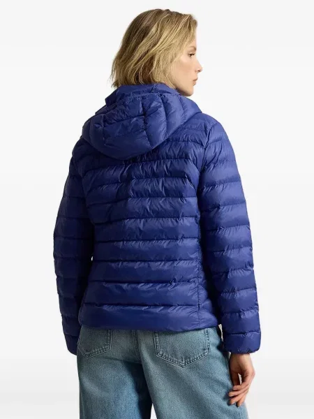 Dugo mrežasta polo majica Polo Ralph Lauren s kapuljačom crna