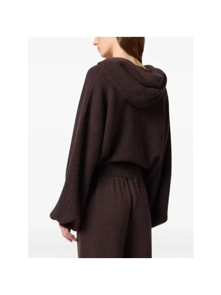 Bluza z kapturem Msgm z kapturem brązowa