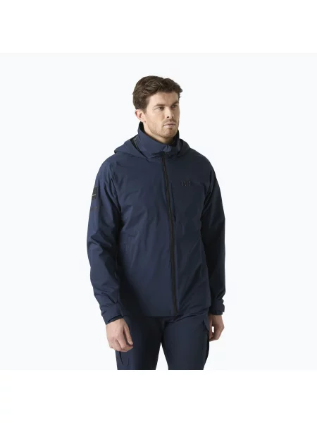 Geacă de navigație pentru bărbați Helly Hansen HP Racing Lifaloft Hood navy marină